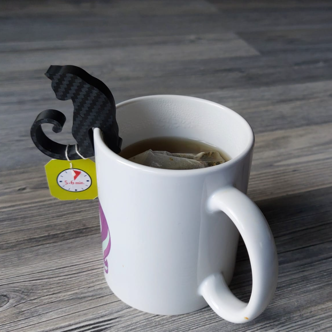 Sujeta-bolsitas de té Gato Porta-bolsitas de té MIAU