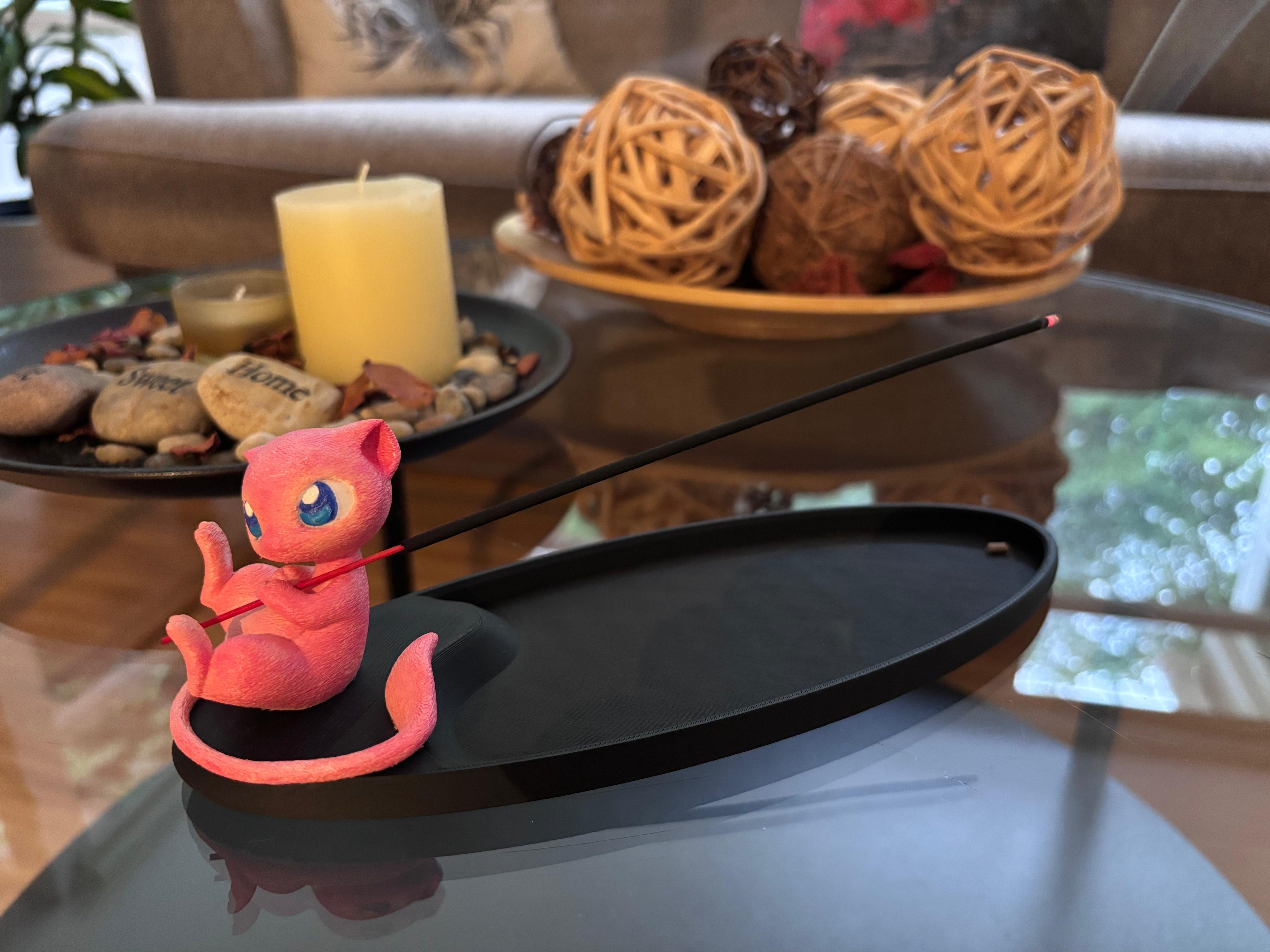 Incienso Bandeja para Porta Incienso - Inspirado en Mew de Pokémon