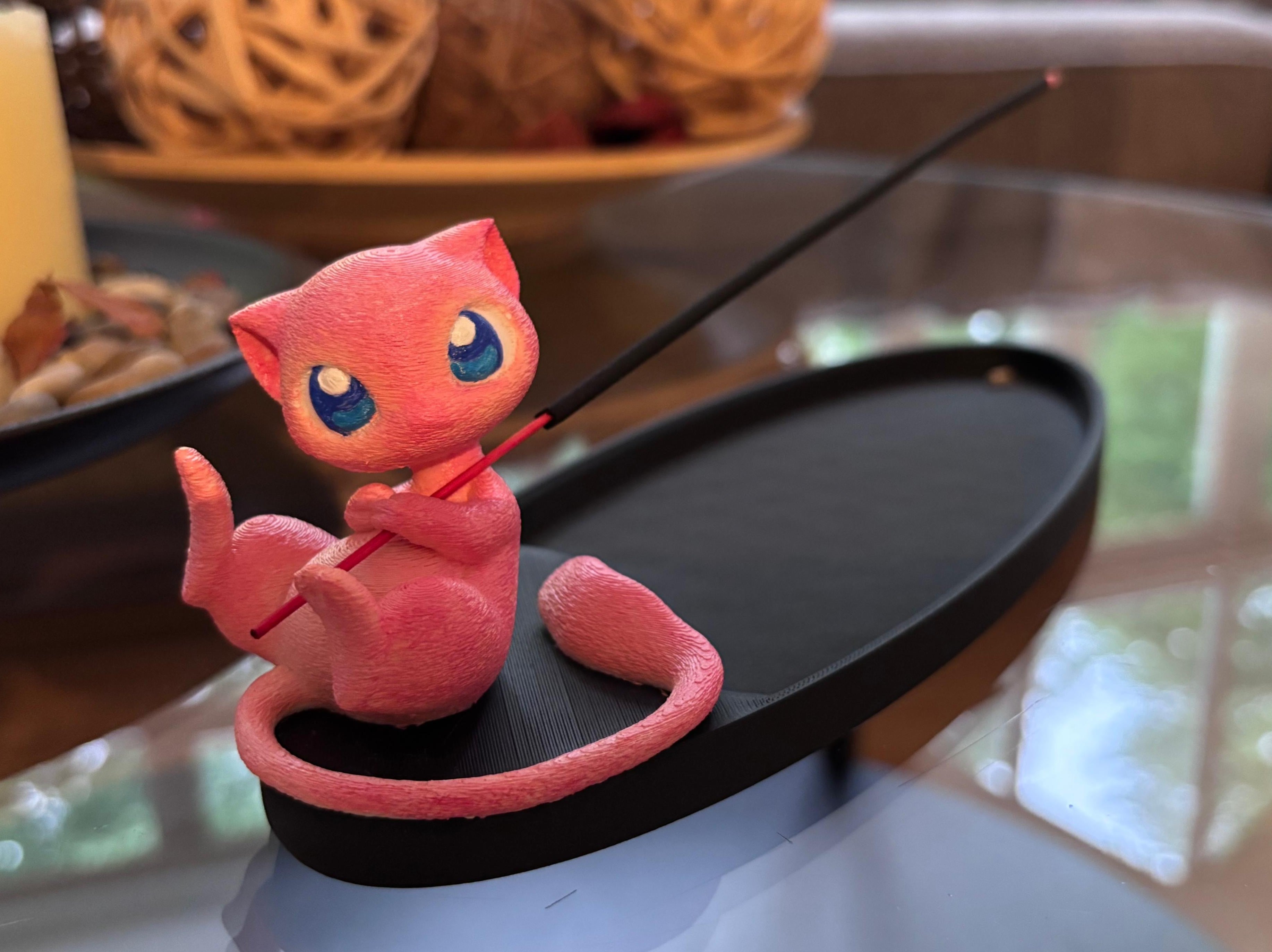 Incienso Bandeja para Porta Incienso - Inspirado en Mew de Pokémon