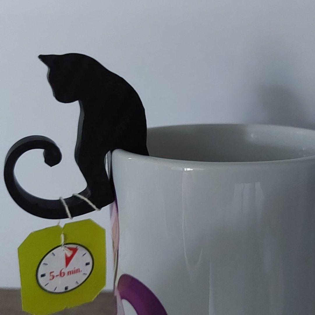 Sujeta-bolsitas de té Gato Porta-bolsitas de té MIAU